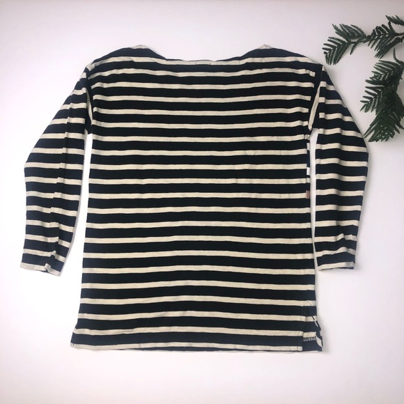 J Crew Saint Striped Shirt Navy Blue White  XXS - Picture 2 of 3
